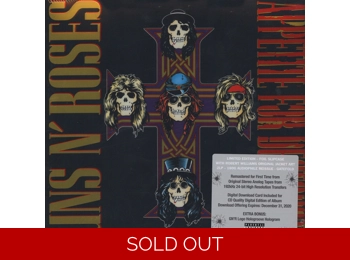 Guns N' Roses ‎– Appetite For Destruction - UK Limited Edition 12 Track Remastered Black Vinyl In Hologram Sleeve